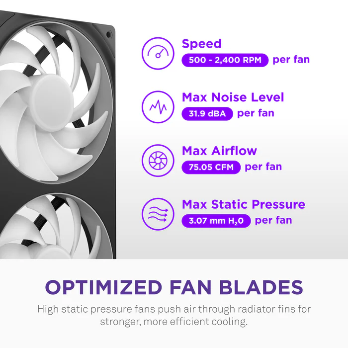 NZXT Kraken Core 240 RGB 240 mm RGB AIO CPU Liquid Cooler