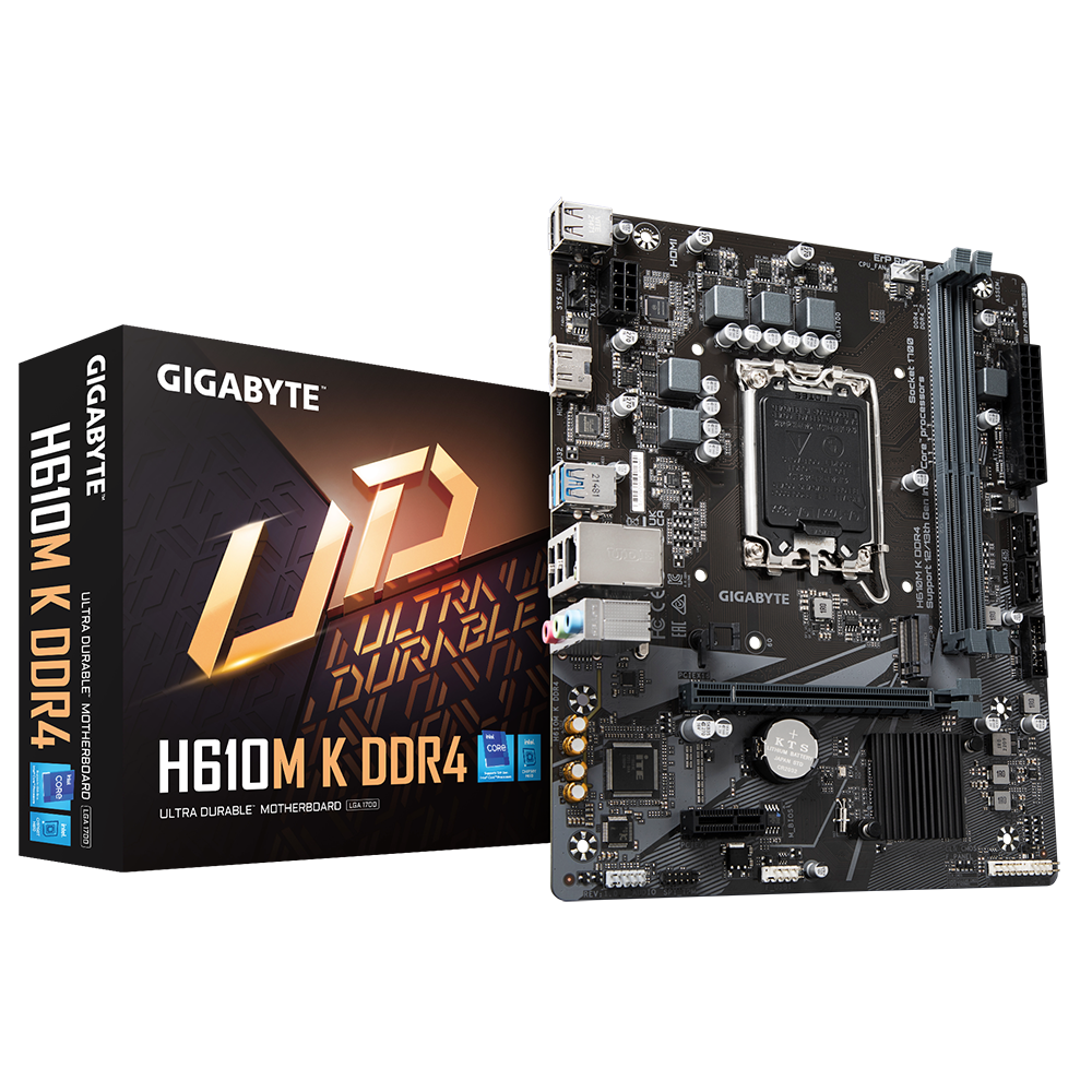 Gigabyte H610M K MicroATX DDR4 Intel Motherboard