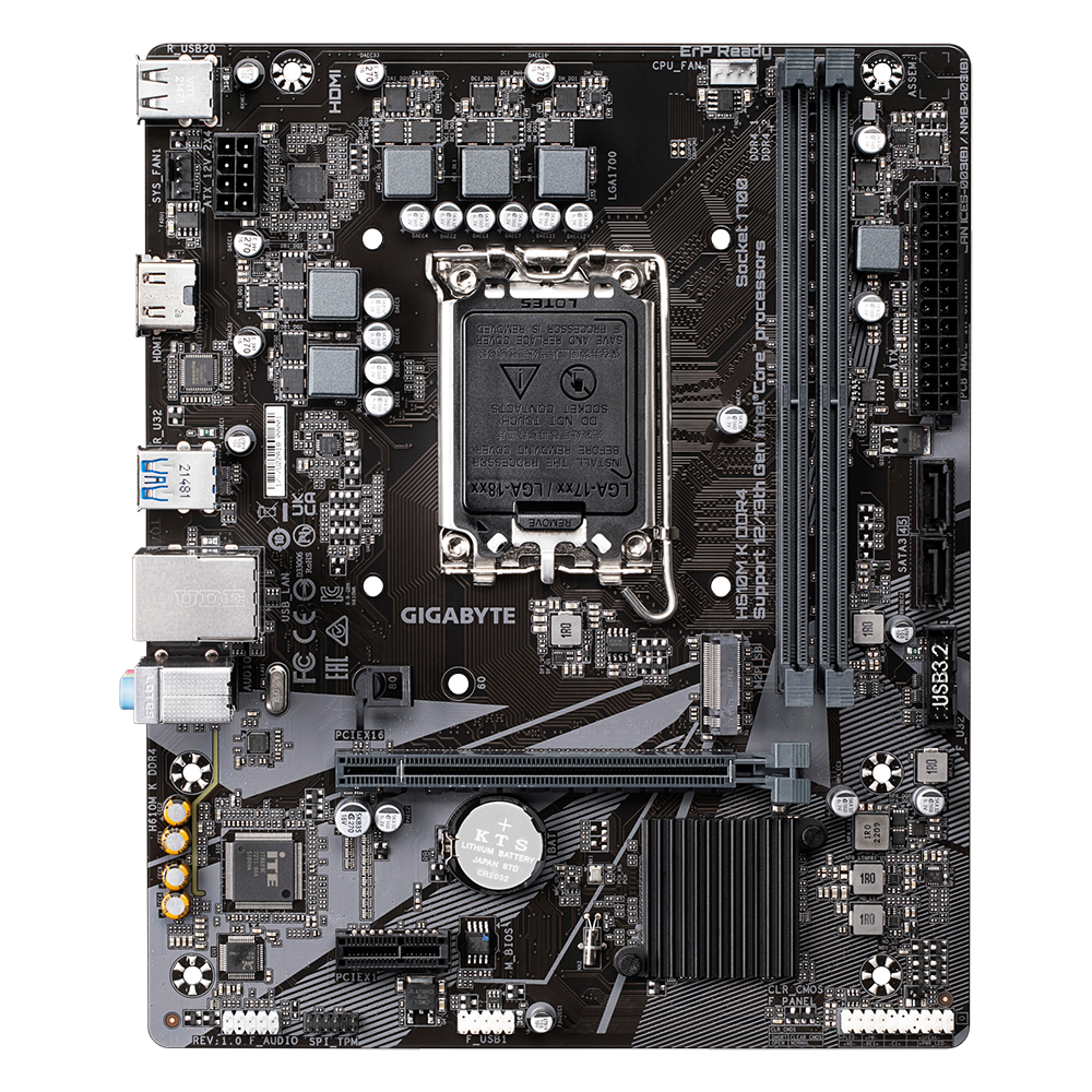 Gigabyte H610M K MicroATX DDR4 Intel Motherboard