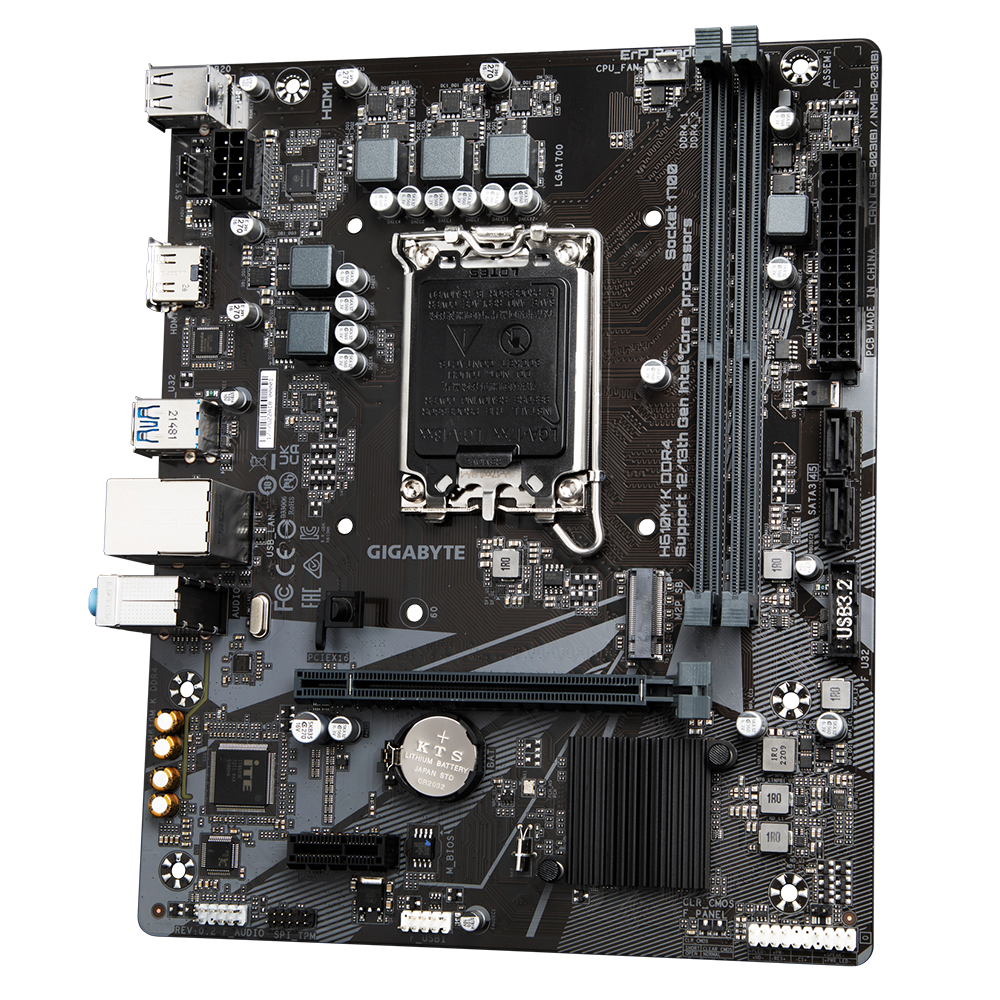 Gigabyte H610M K MicroATX DDR4 Intel Motherboard