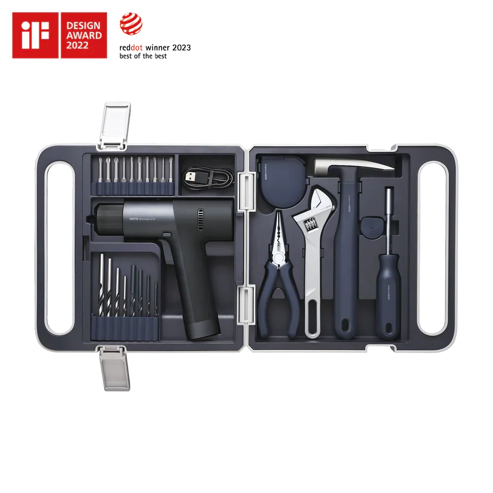 HOTO 12V Brushless Drill Kit Cordless drill and tool kit for home (HTE0020EU) - GOLCHHA COMPUTERS 