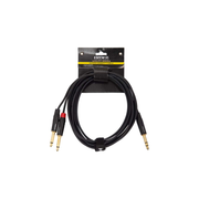 Hawk Proaudio SMPLU03 Y Cable 6.3 MM Stereo Male to Dual 6.3 MM Mono Male -3 Meter - GOLCHHA COMPUTERS 