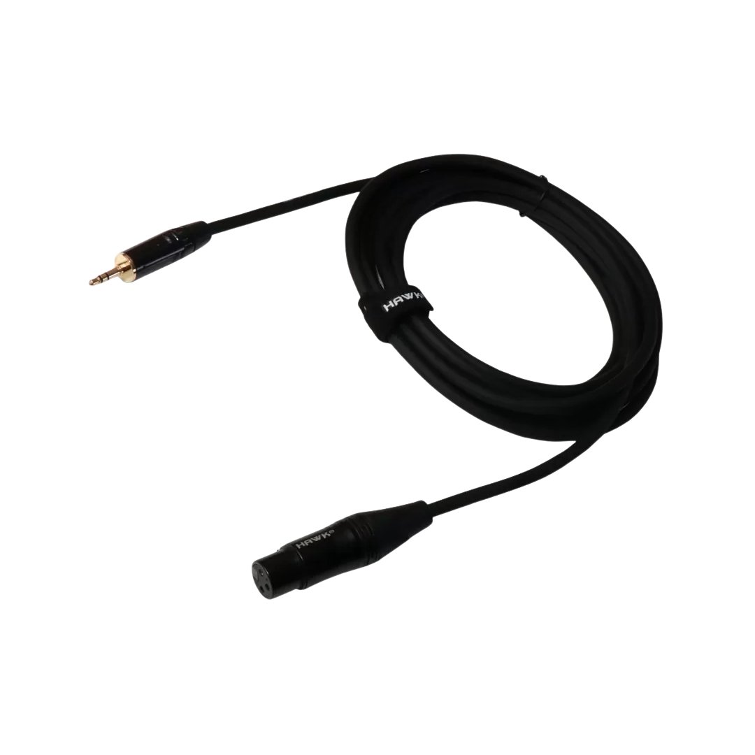 Hawk STXFLU03 3.5 MM Stereo Male to XLR Female -3 Meter