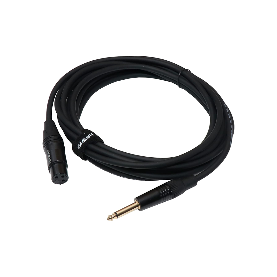 Hawk SXFP-010 Gold Series TS Male to XLR Female Cable – 3 Meter BLACK - GOLCHHA COMPUTERS 