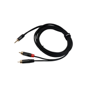 Hawk TMRLU03 TRS Male to Dual RCA Male Y Cable – 3 Meter - GOLCHHA COMPUTERS 