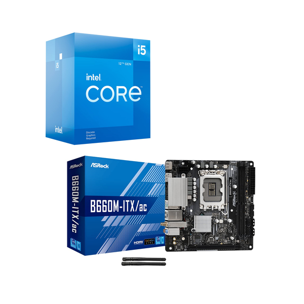 Intel Core i5-12400 Processor &  ASrock B660M-ITX/ac Motherboard Combo