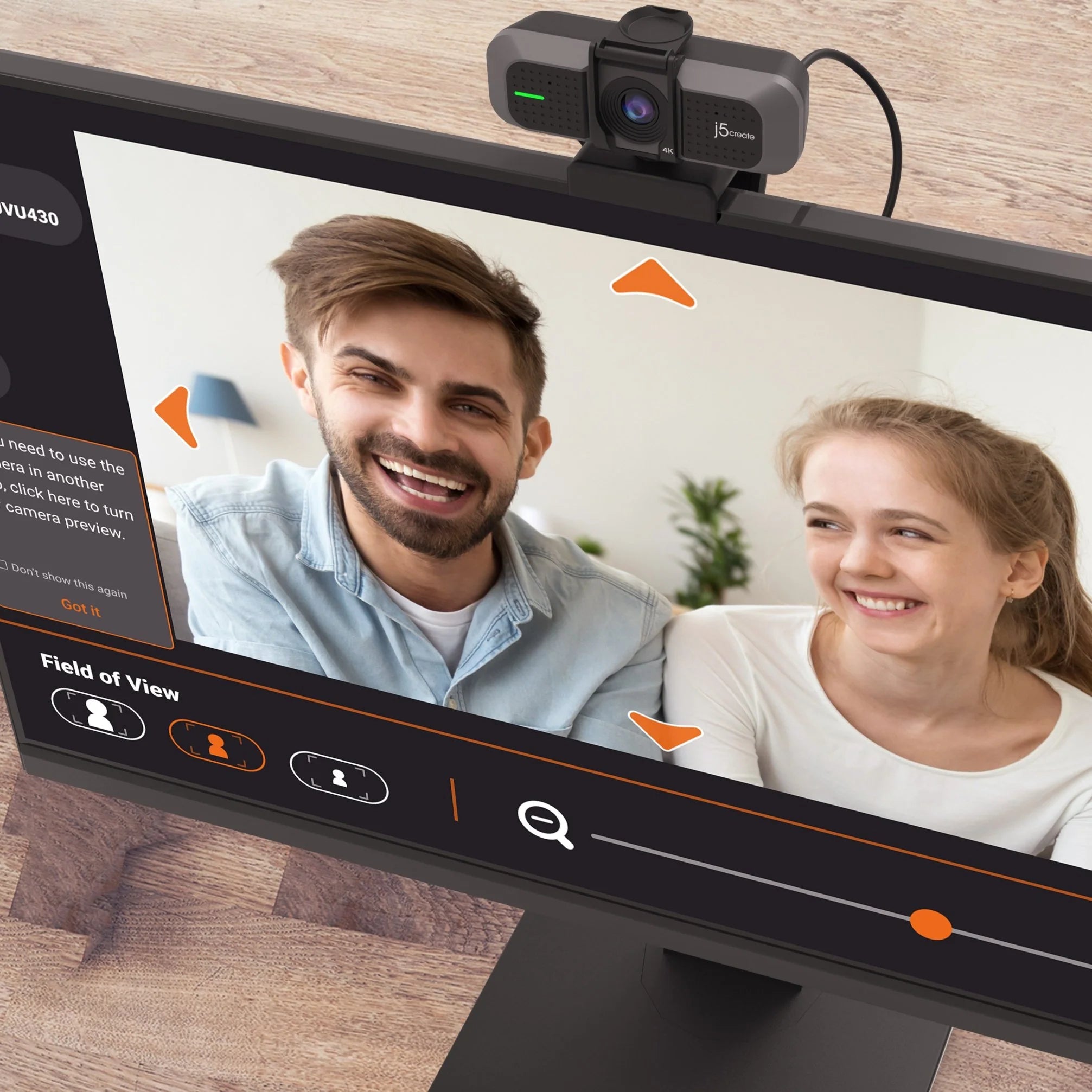 J5create USB 4K Ultra HD Webcam- Support 4K at 30FPS or 1080P at 60FPS - Ideal for Live streaming - GOLCHHA COMPUTERS 