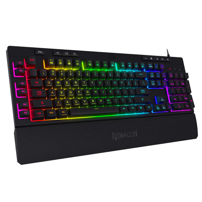 REDRAGON SHIVA K512- WIRED MEMBRANE KEYBOARD RGB BLACK - GOLCHHA COMPUTERS 