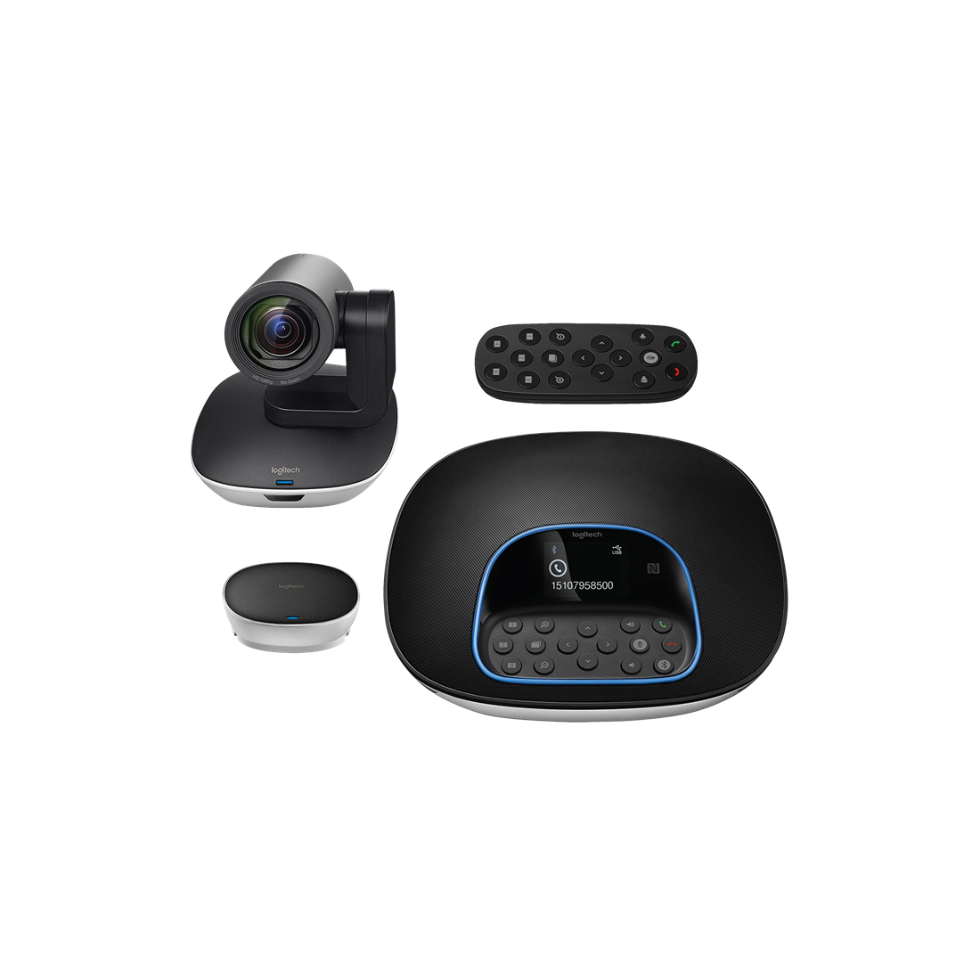 Logitech GROUP Affordable video conferencing for mid to large-sized meeting rooms for (10-14 People) - GOLCHHA COMPUTERS 