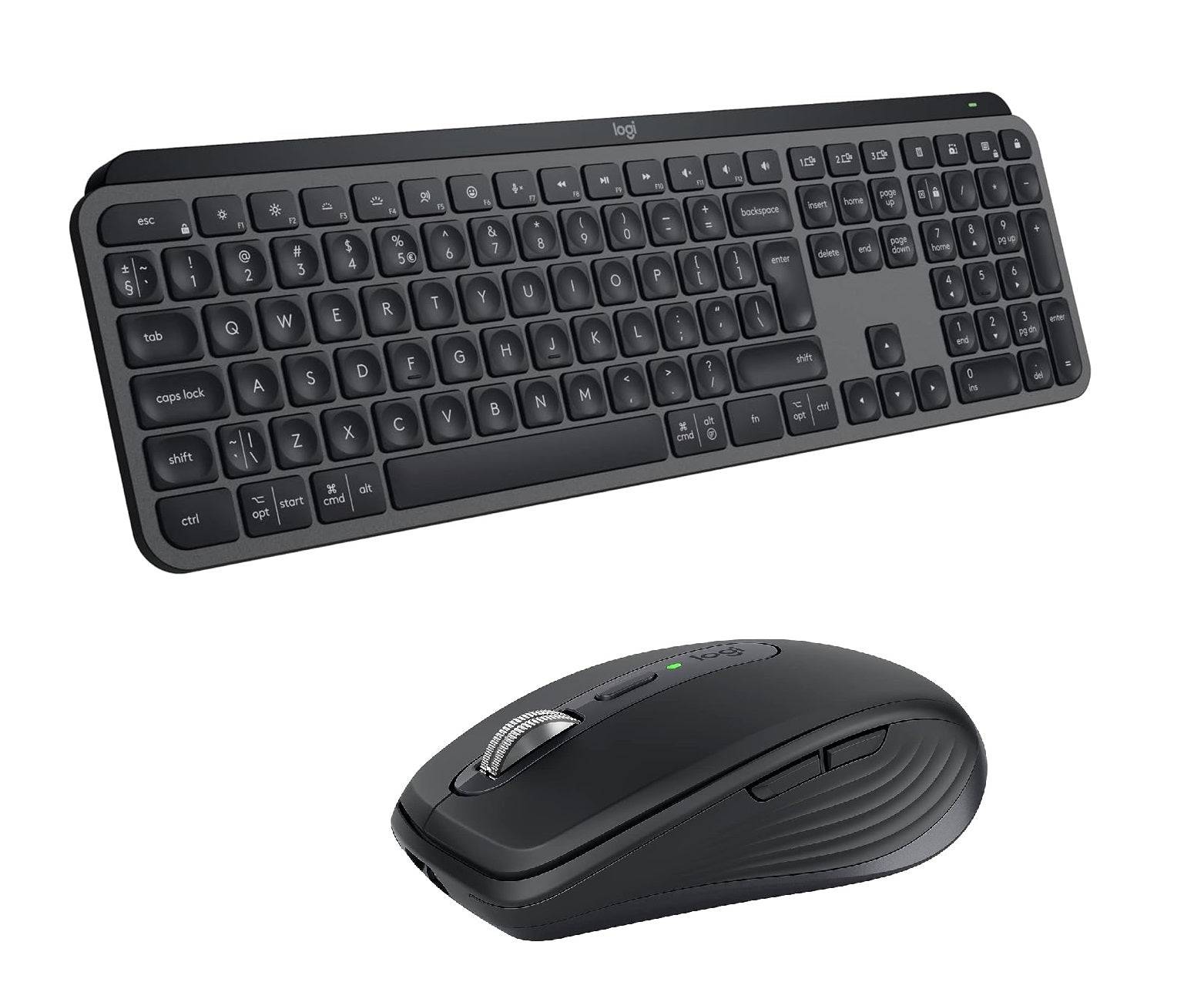 Logitech MX Keys S Wireless Keyboard & MX Anywhere 3s Compact Wireless Performance Mouse Combo - Golchha Computers