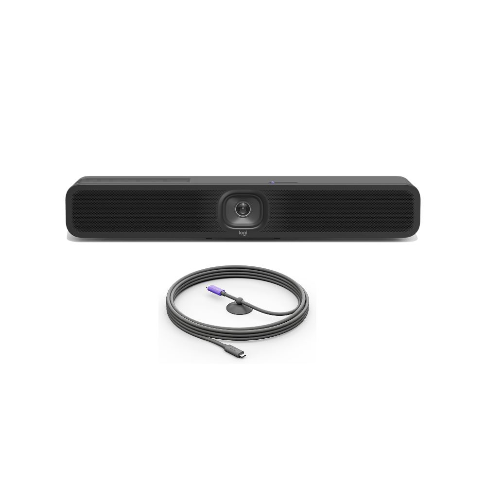 Logitech Meetup 2 Video Conference Camera with 5M Active USB Cable Combo
