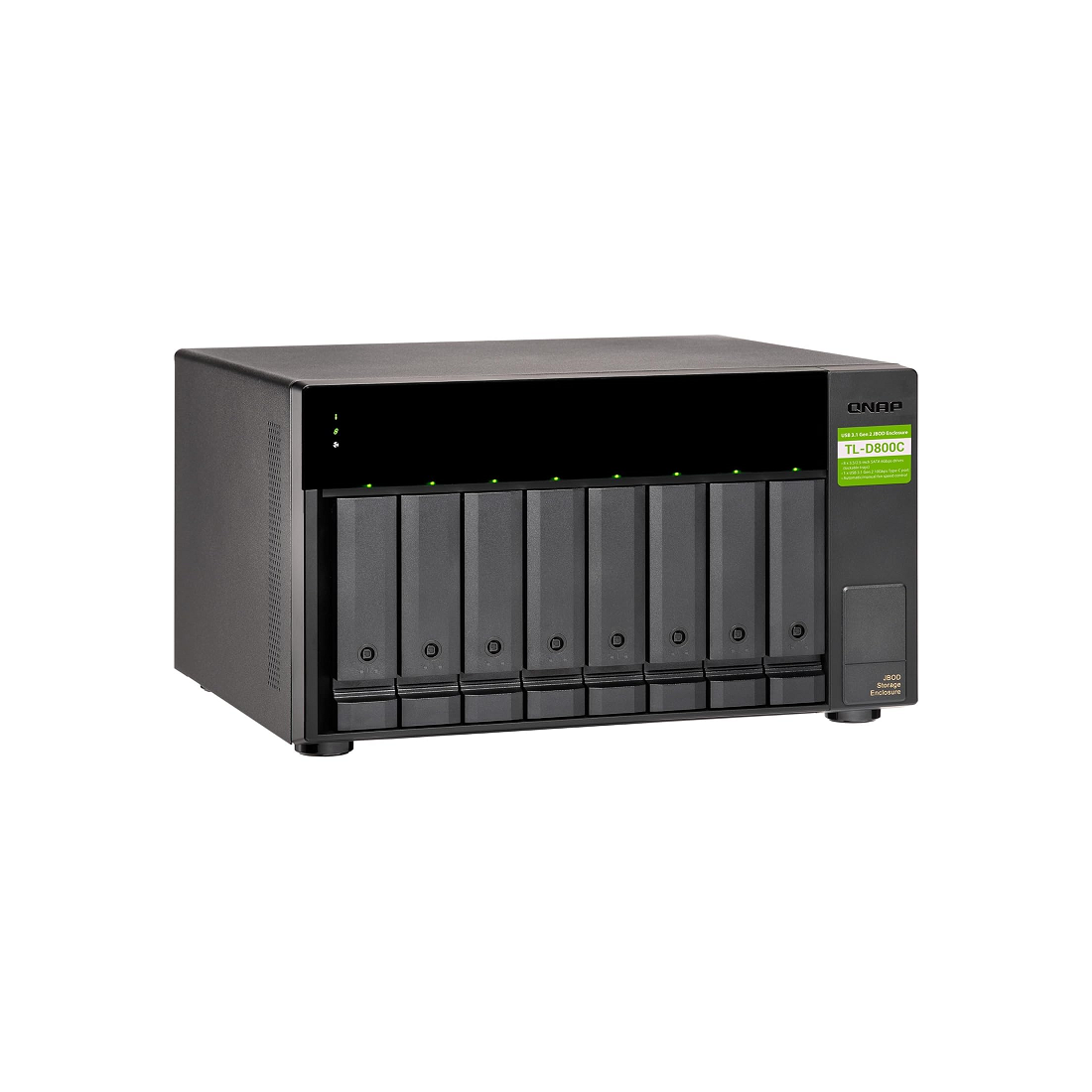 QNAP TL-D800C (USB) 8-Bay USB 3.2 Gen2 Type-C high-capacity JBOD storage enclosure