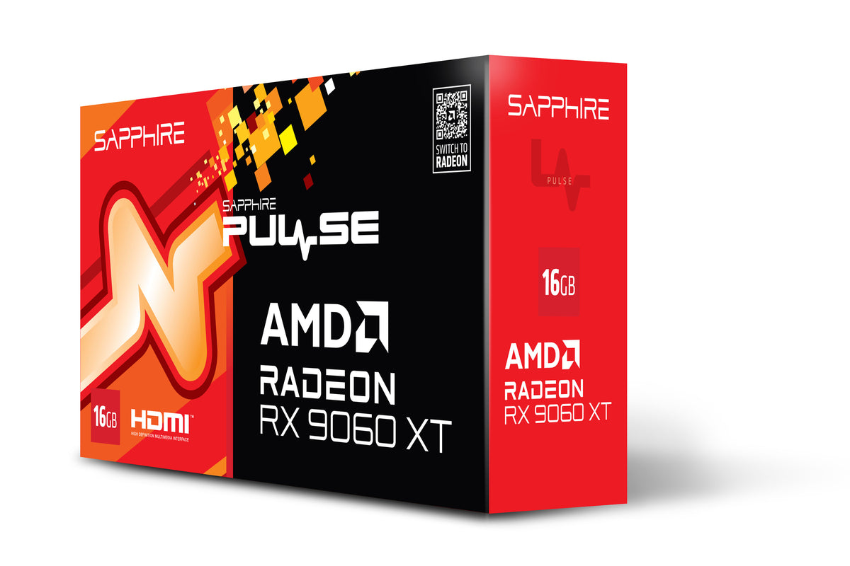 Sapphire PULSE AMD Radeon™ RX 9060 XT OC 16GB GPU