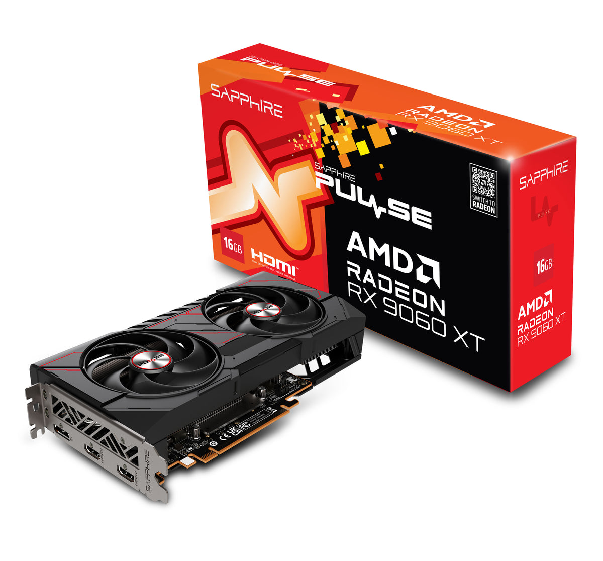 Sapphire PULSE AMD Radeon™ RX 9060 XT OC 16GB GPU
