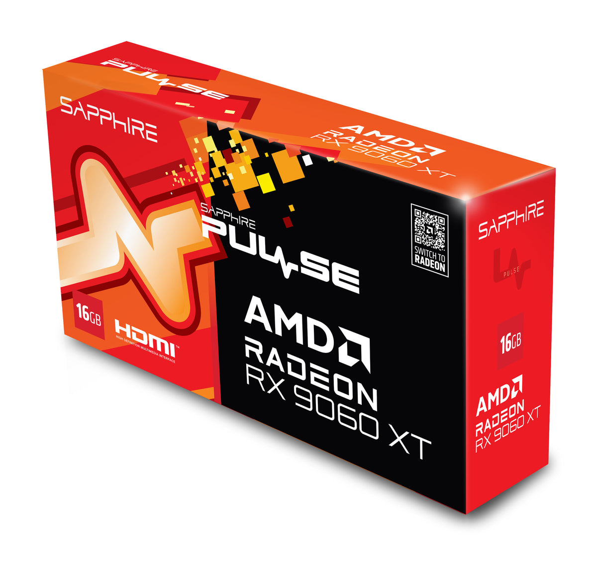 Sapphire PULSE AMD Radeon™ RX 9060 XT OC 16GB GPU