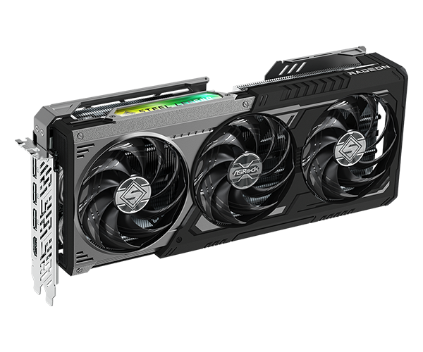 ASRock AMD Radeon RX 9070 XT Steel Legend Dark 16GB GDDR6 Graphics Card