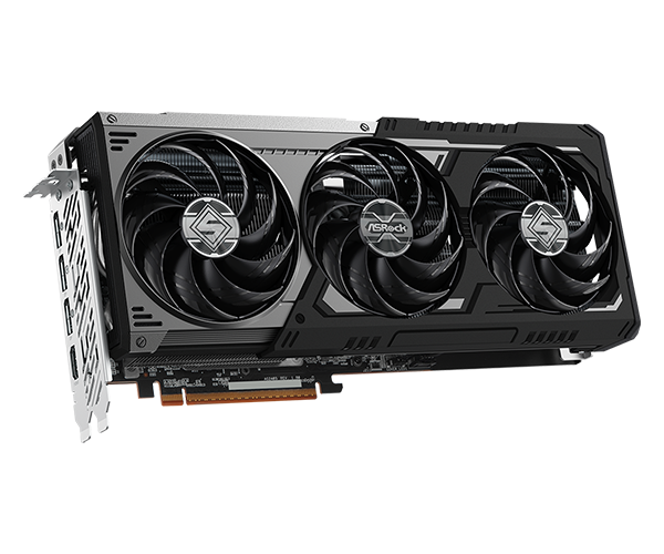 ASRock AMD Radeon RX 9070 XT Steel Legend Dark 16GB GDDR6 Graphics Card