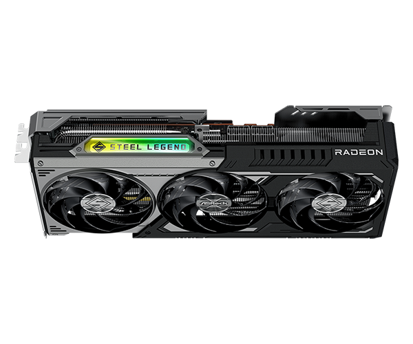 ASRock AMD Radeon RX 9070 XT Steel Legend Dark 16GB GDDR6 Graphics Card