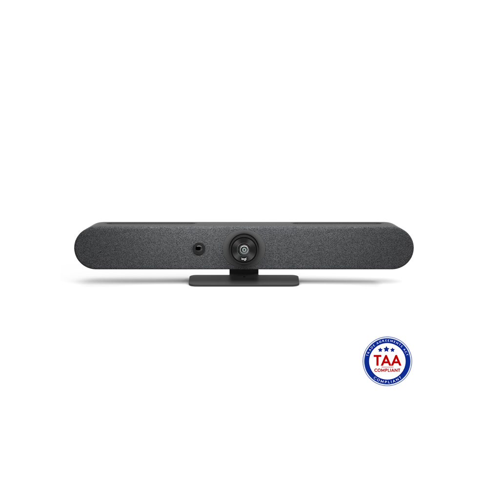 Logitech RALLY BAR MINI Premier all-in-one video bar for small to medium rooms for (10-12 People) - GOLCHHA COMPUTERS 