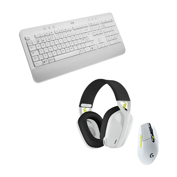 Logitech Signature K650 Wireless Keyboard & Logitech - G435 SE Lightspeed Headset with G304 SE Lightspeed Mouse Wireless Gaming Combo