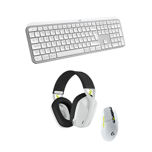 Logitech MX Keys S Wireless Keyboard &  G435 SE Lightspeed Headset with G304 SE Lightspeed Mouse Wireless Gaming Combo