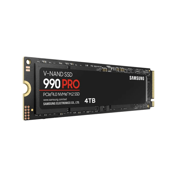 SAMSUNG 990 PRO SSD 4TB PCIe 4.0 M.2 2280 Internal Solid State Hard Drive, Seq. Read Speeds Up to 7,450 MB/s for High End Computing, Gaming, and Heavy Duty Workstations, MZ-V9P4T0B/AM, Black