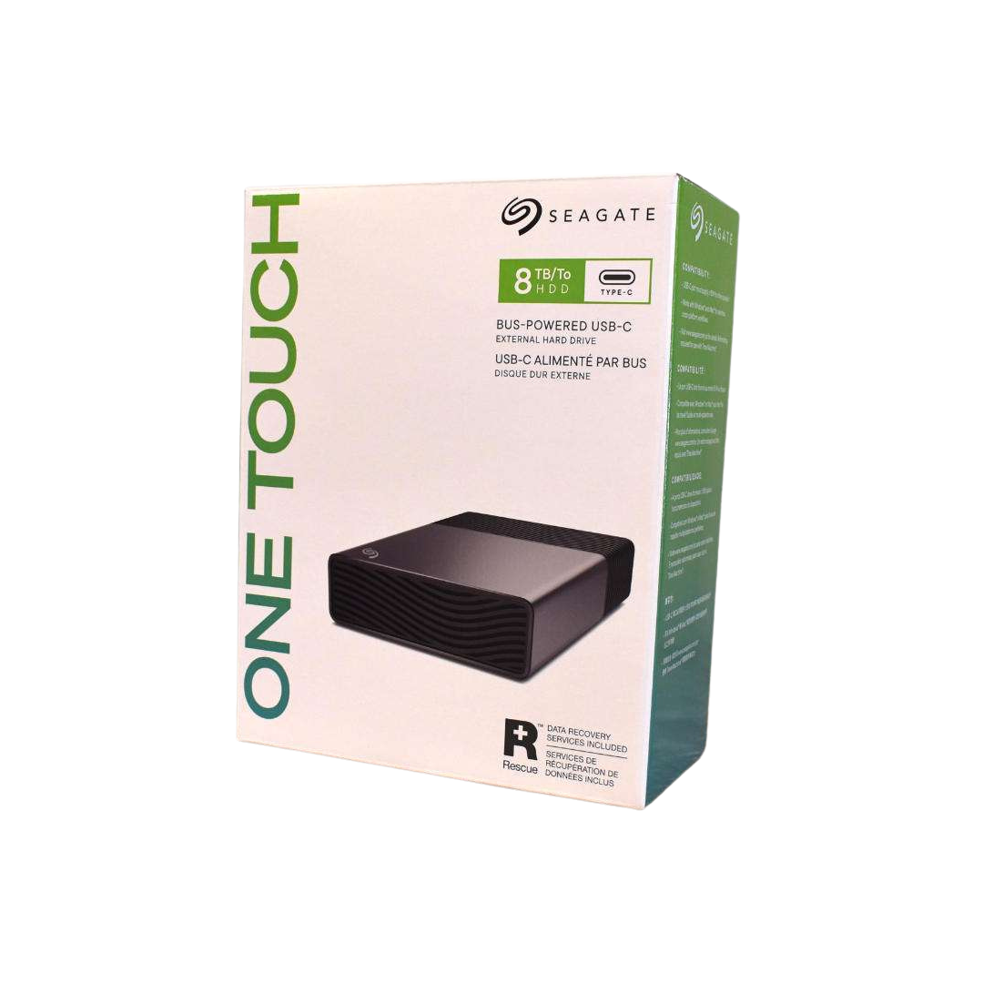 Seagate One Touch 8TB External Hard Drive Desktop HDD - USB-C
