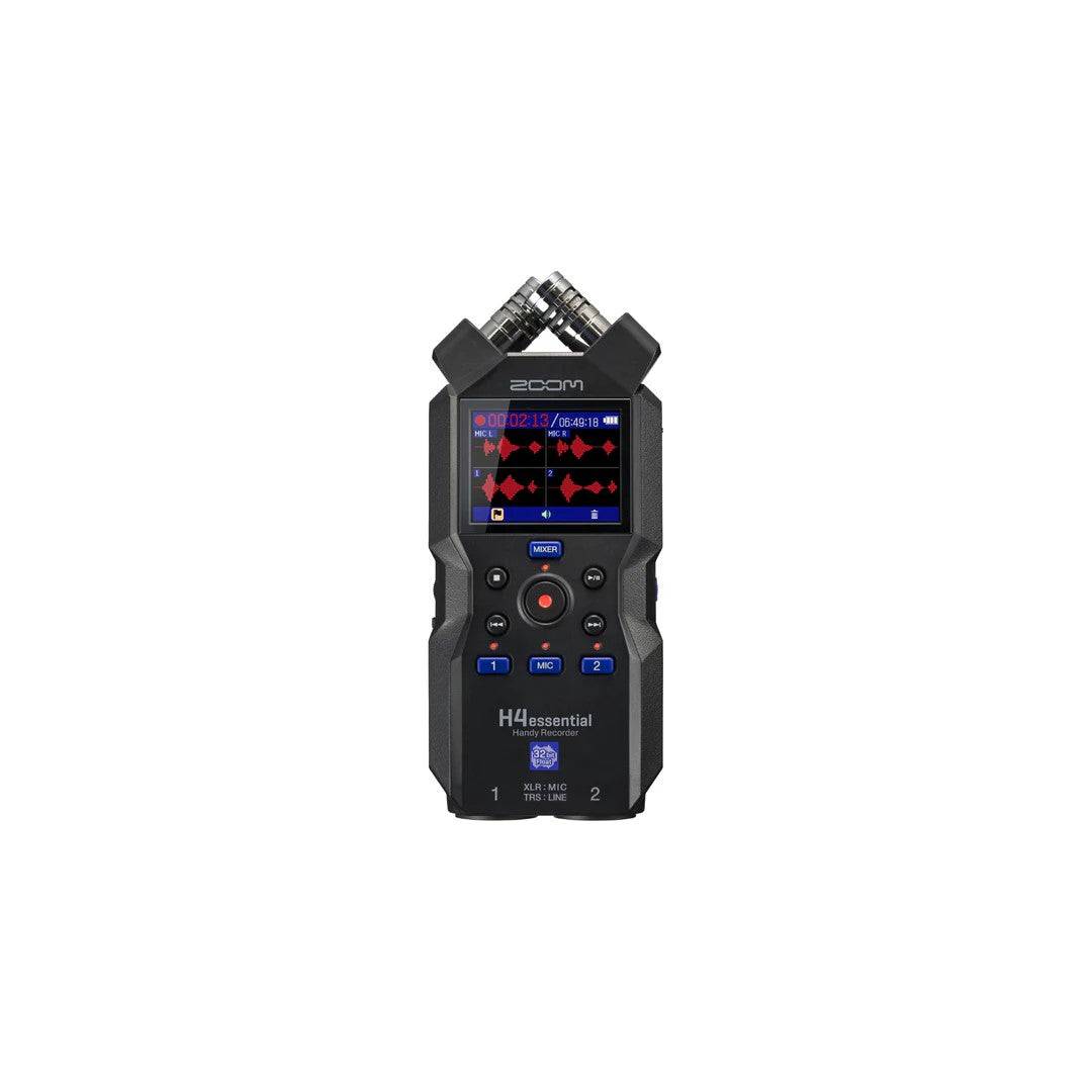 Zoom H4essential 4-Track Handy Recorder With four tracks, 32-bit float recording, advanced X/Y mics and 2 XLR/TRS inputs, creators have more ways to record their music, podcasts, and audio-for-video and More - Golchha Computers