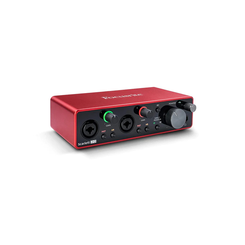 Focusrite Scarlett 2i2 (3rd Gen) USB Audio Interface with Pro Tools, First