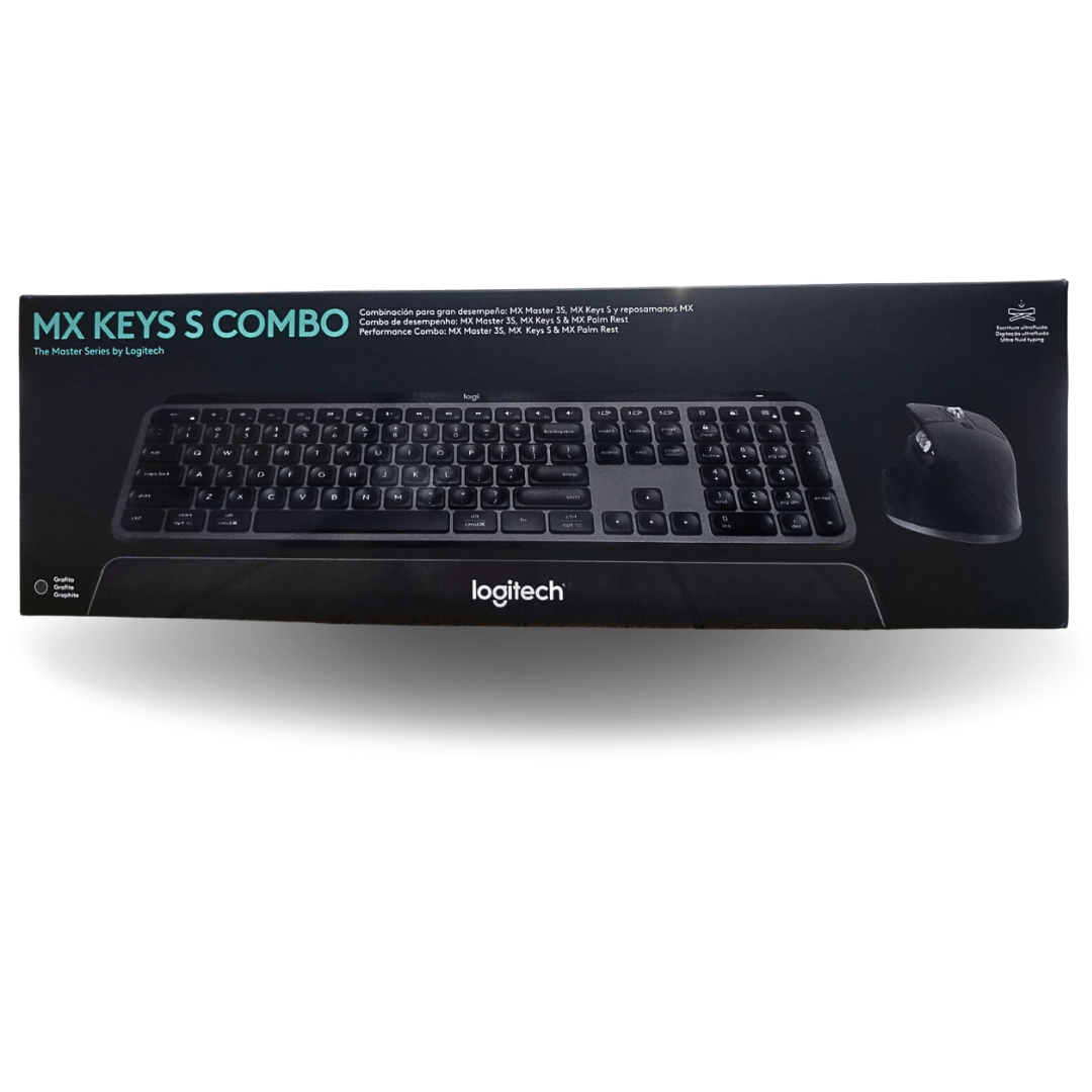 Logitech MX KEYS S COMBO Performance Combo: MX Master 3S, MX Keys S & MX Palm Rest ( Retail Pack ) - Golchha Computers