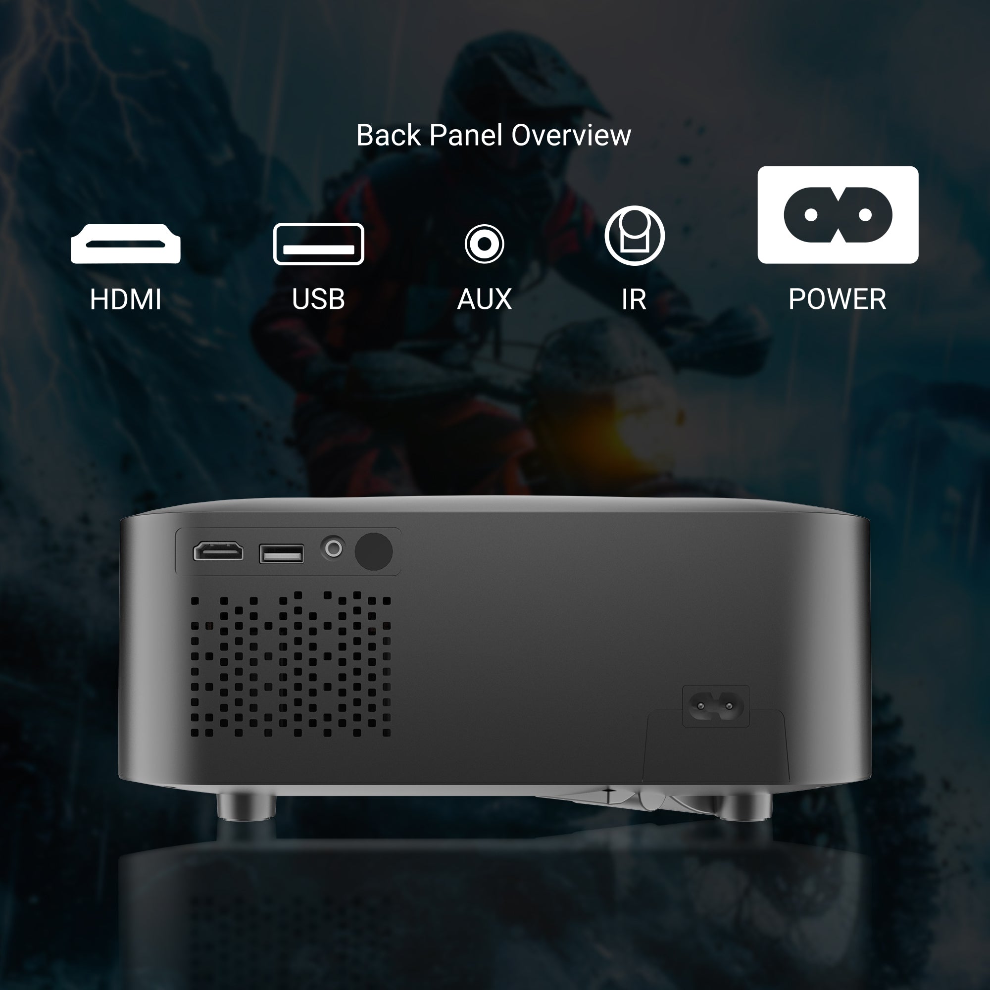 Ant Esports View 611 AF 4000 Lumens FHD (1080) Auto-Focus Projector Andriod Smart projector