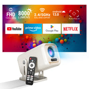 Ant Esports View690 AF 8000 Lumens FHD(1080) Andriod Smart Projector Black