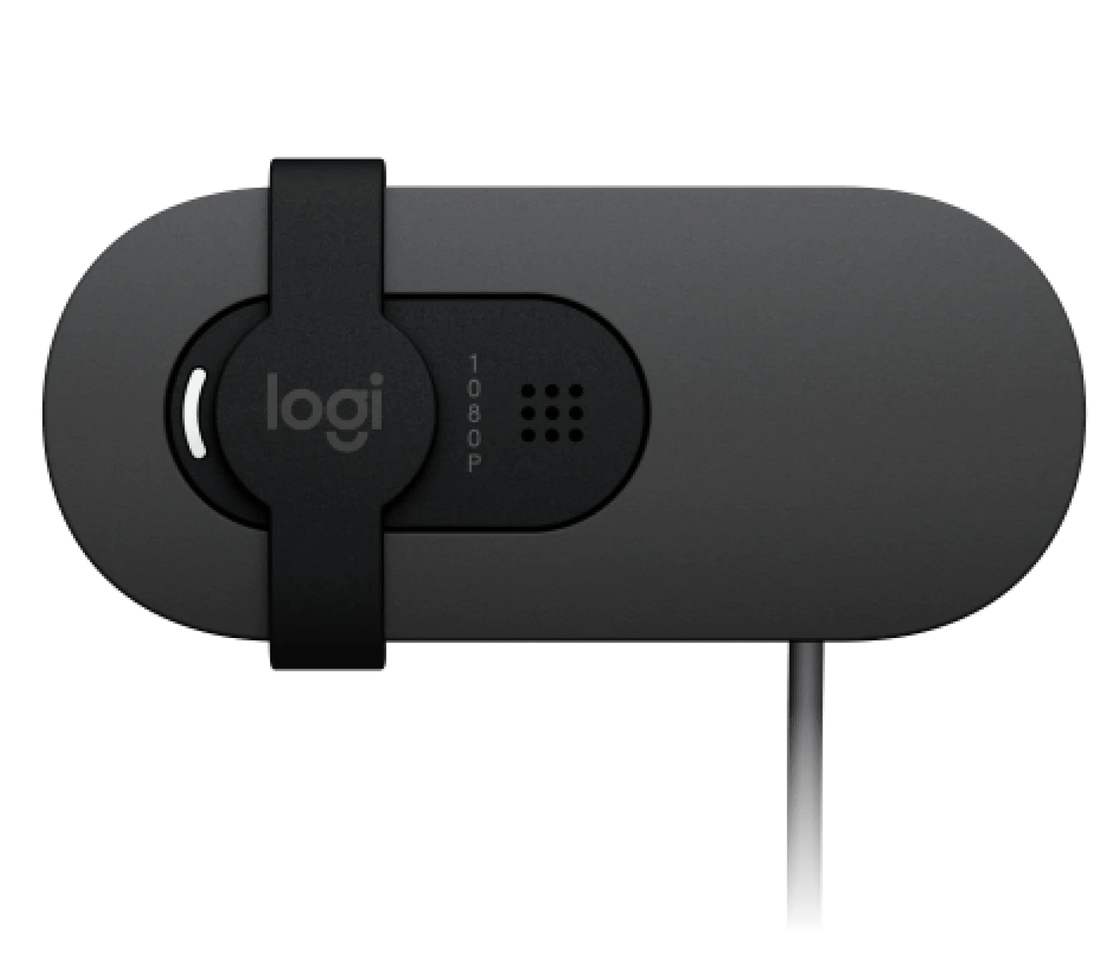 Logitech  BRIO 100 Full HD 1080p webcam with auto-light balance, integrated privacy shutter, and built-in mic. - Golchha Computers
