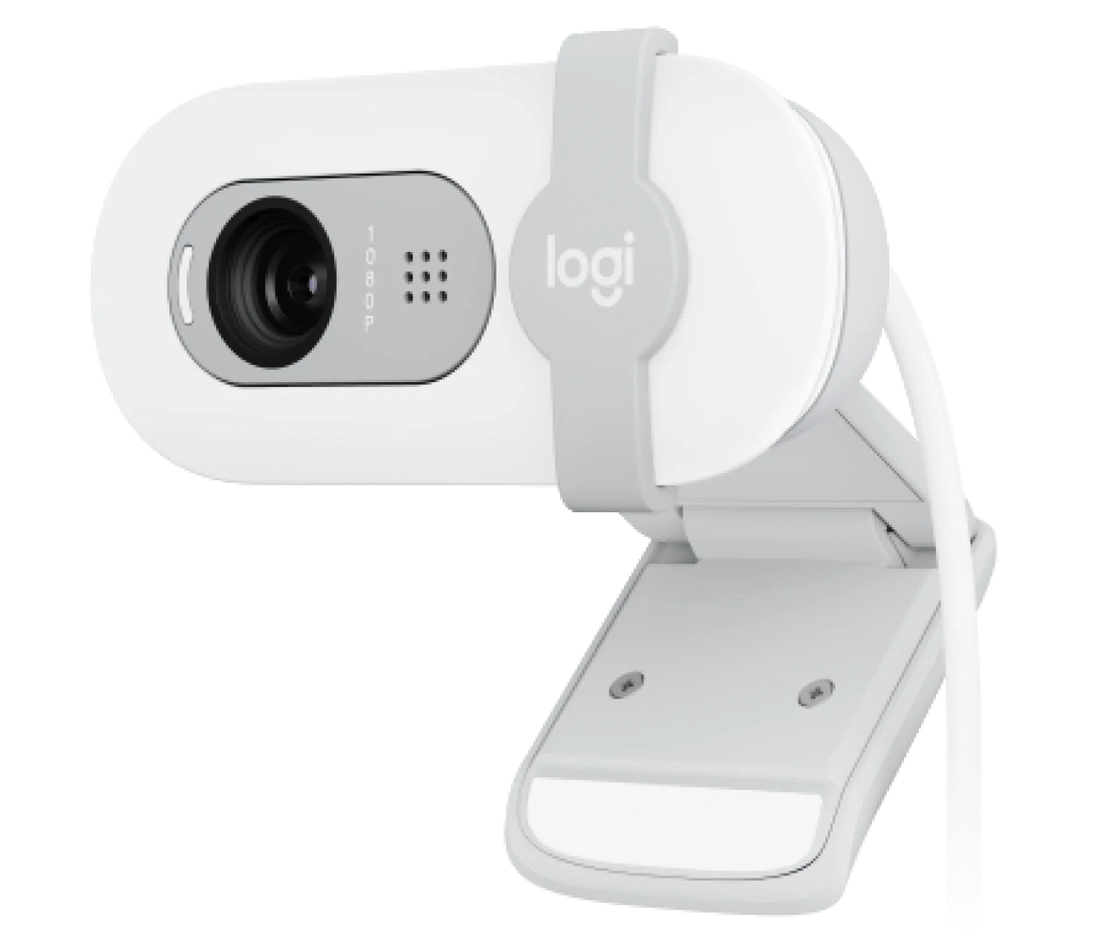 Logitech  BRIO 100 Full HD 1080p webcam with auto-light balance, integrated privacy shutter, and built-in mic. - Golchha Computers