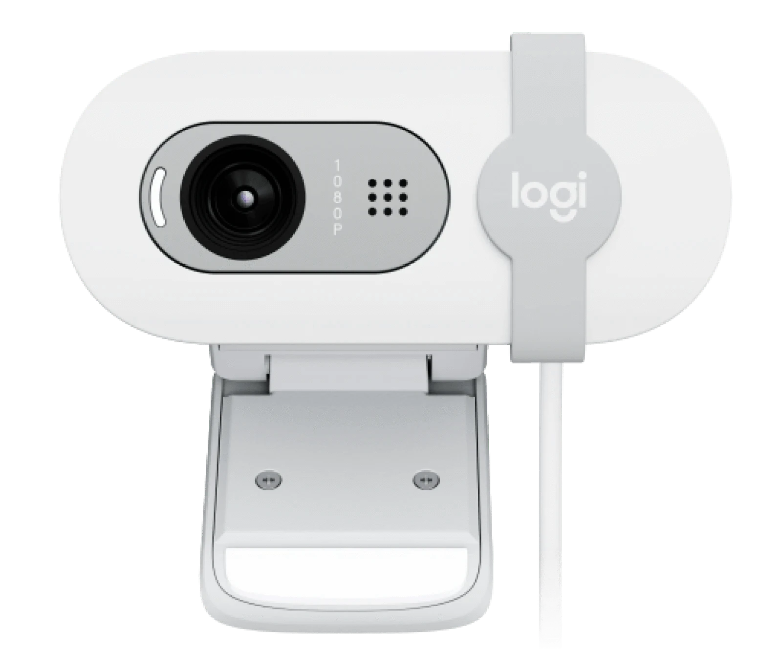 Logitech  BRIO 100 Full HD 1080p webcam with auto-light balance, integrated privacy shutter, and built-in mic. - Golchha Computers