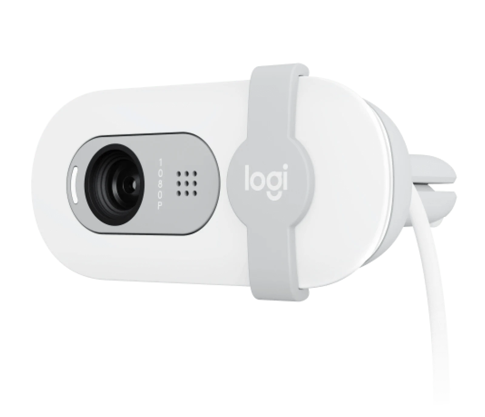 Logitech  BRIO 100 Full HD 1080p webcam with auto-light balance, integrated privacy shutter, and built-in mic. - Golchha Computers