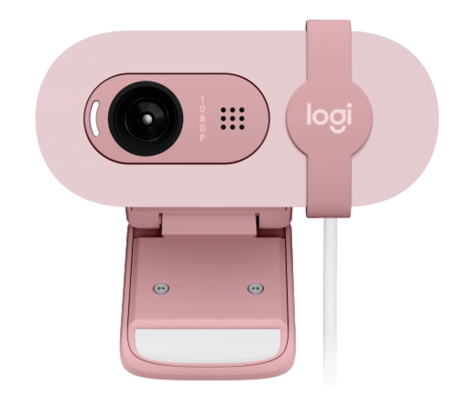 Logitech  BRIO 100 Full HD 1080p webcam with auto-light balance, integrated privacy shutter, and built-in mic. - Golchha Computers