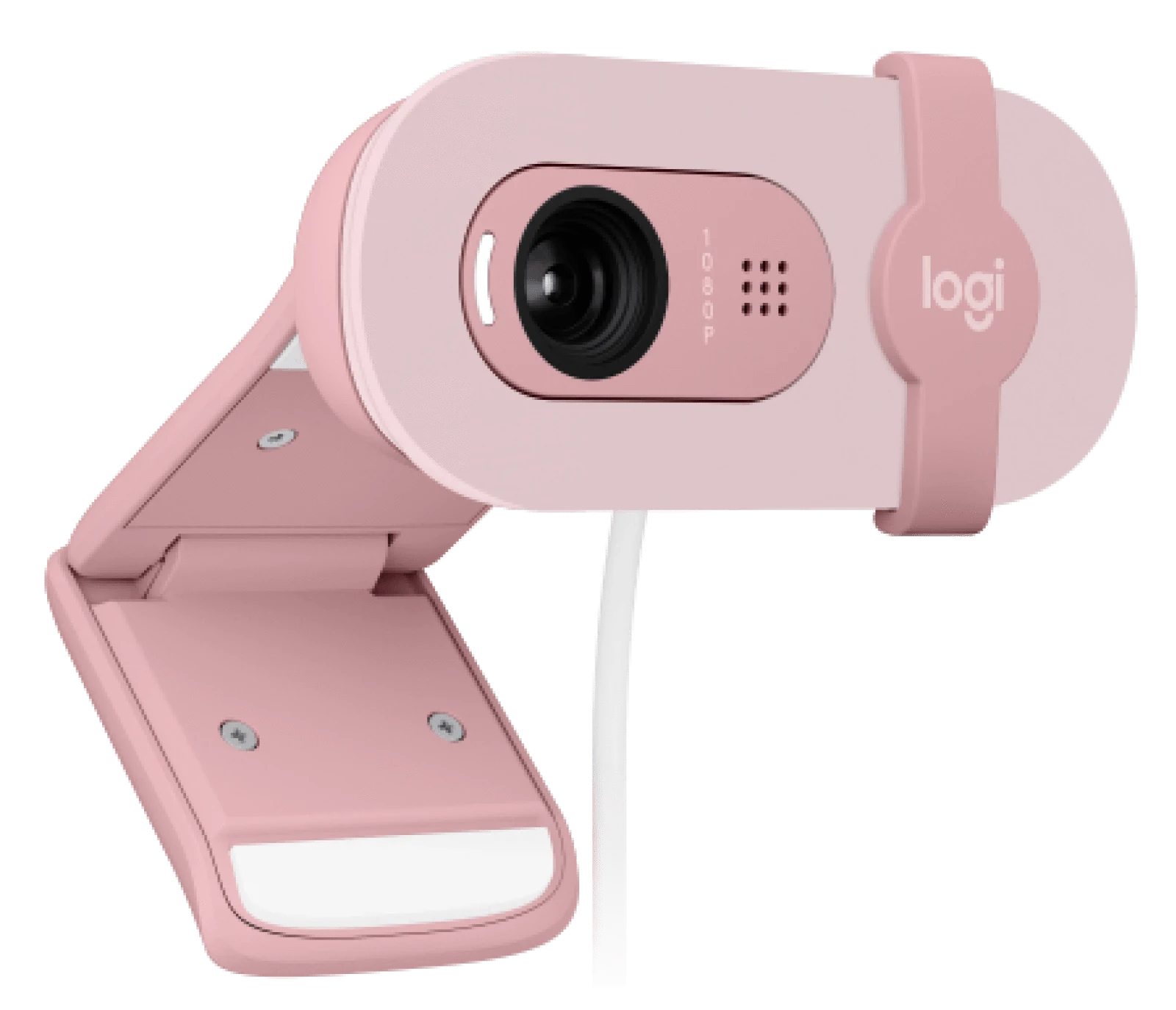Logitech  BRIO 100 Full HD 1080p webcam with auto-light balance, integrated privacy shutter, and built-in mic. - Golchha Computers