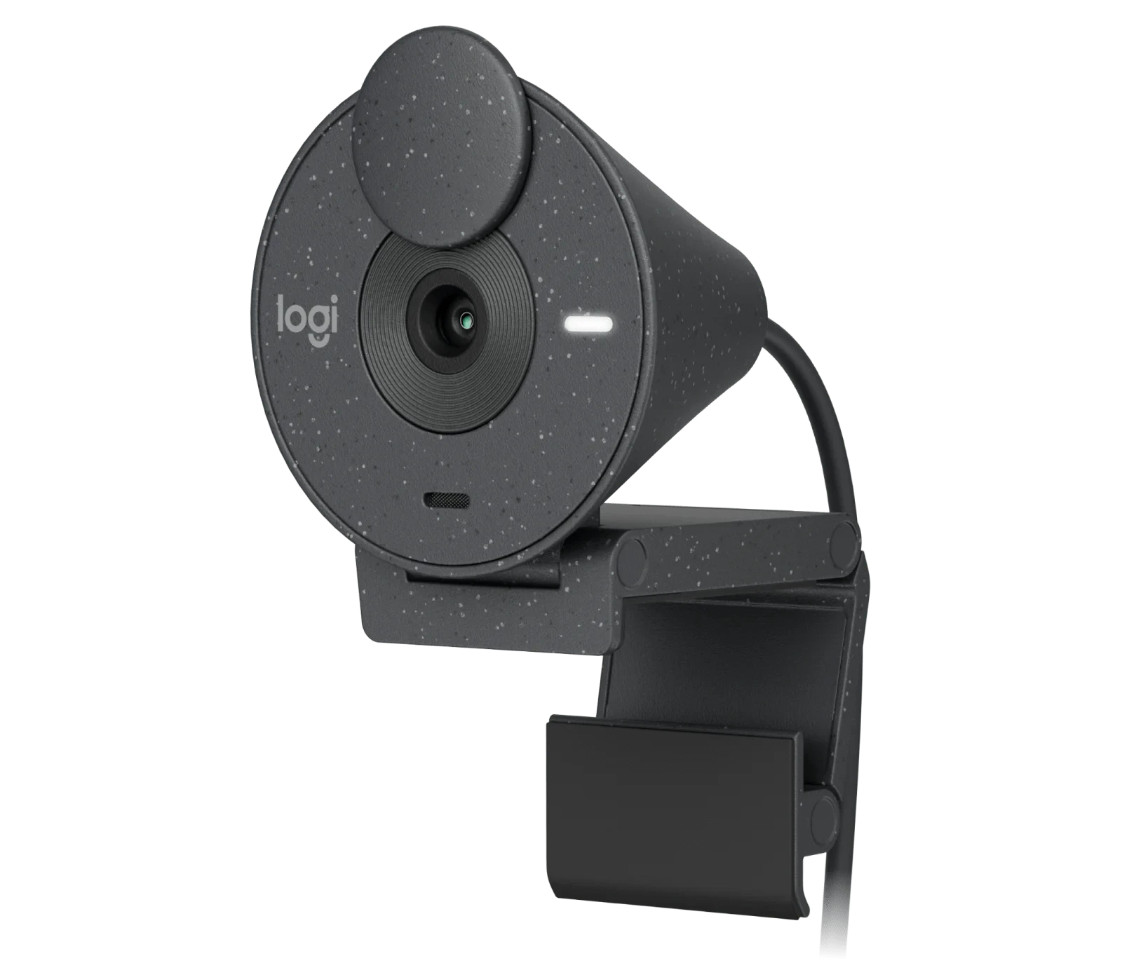 Logitech Brio 300 A 1080p webcam with auto light correction, noise-reducing mic, and USB-C connectivity. - Golchha Computers