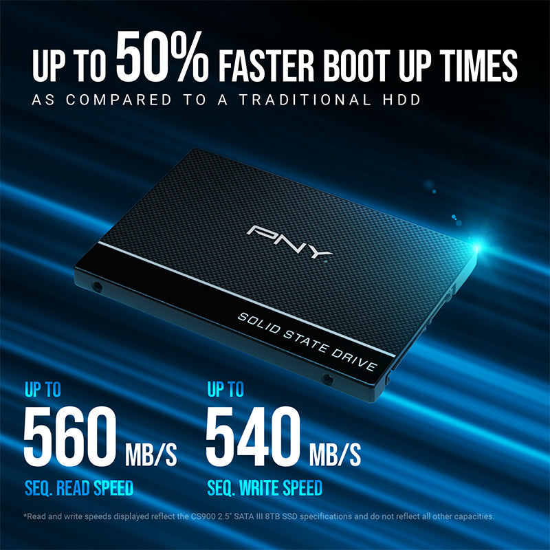 PNY CS900 2.5'' SATA III 500GB SSD