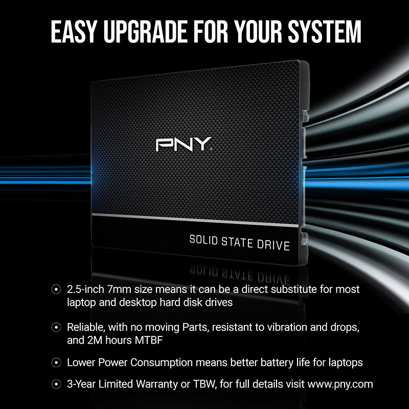 PNY CS900 2.5'' SATA III 500GB SSD