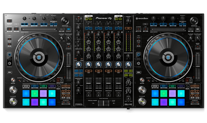 Pioneer DDJ-RZ DJ Controller Professional, 4-channel, rekordbox dj controller with performance pads - Golchha Computers