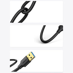 UGREEN USB 3.0 A to A Male to Male Cable 3m, 5Gbps, Black (90576)