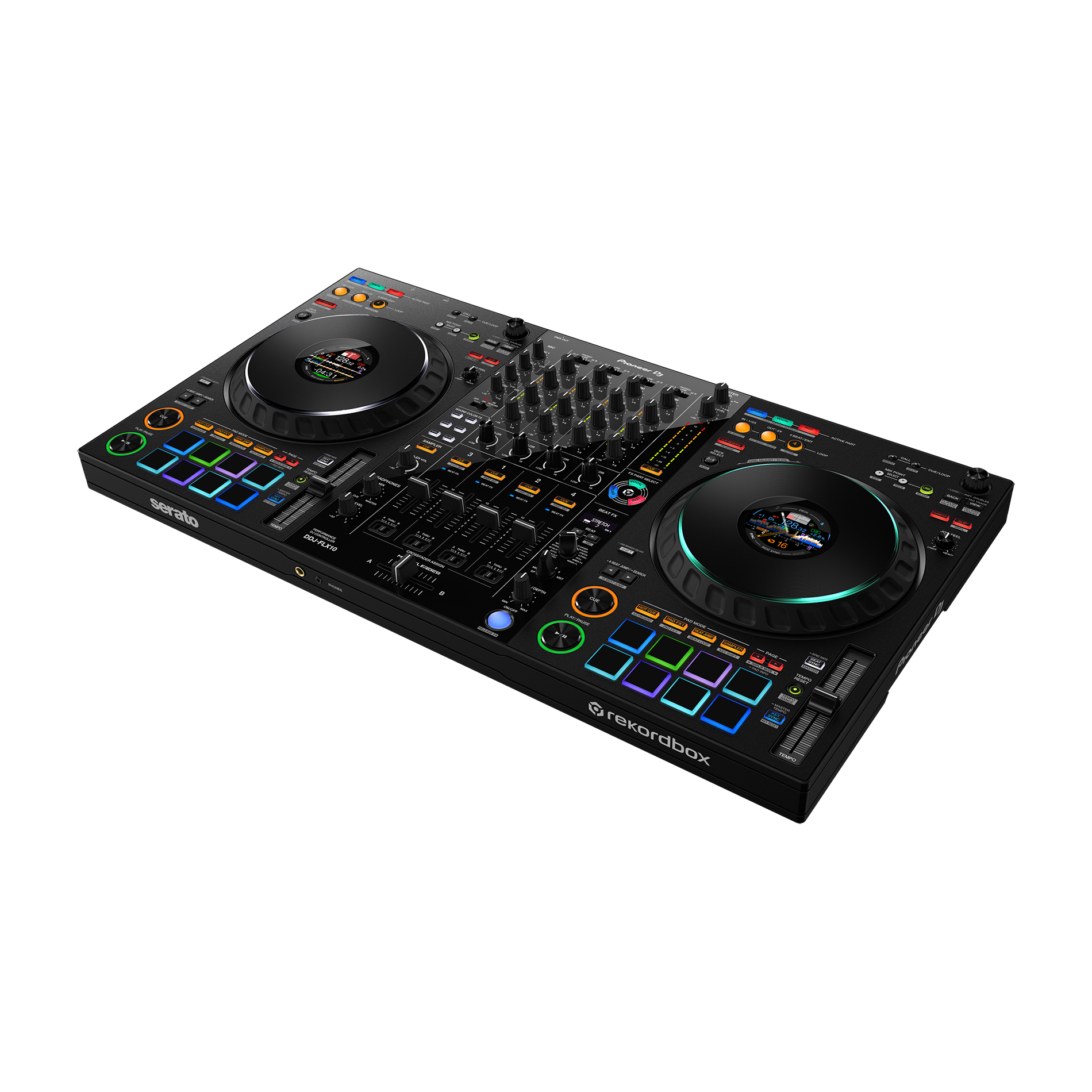 Pioneer DDJ-FLX10 4-channel DJ performance controller for multiple DJ applications (Black)