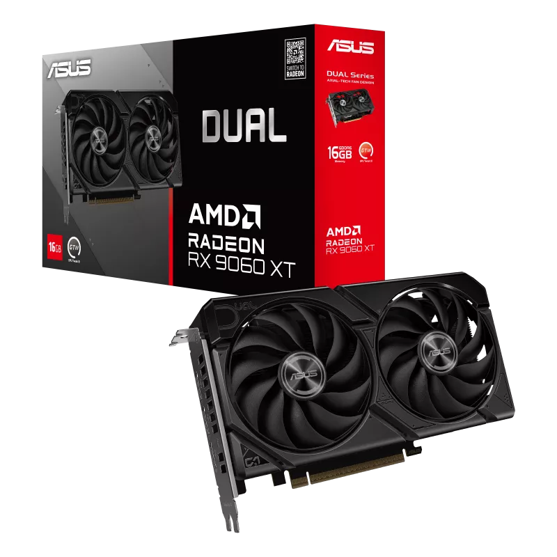 ASUS Dual Radeon™ RX 9060 XT 16GB GDDR6 Graphics Card
