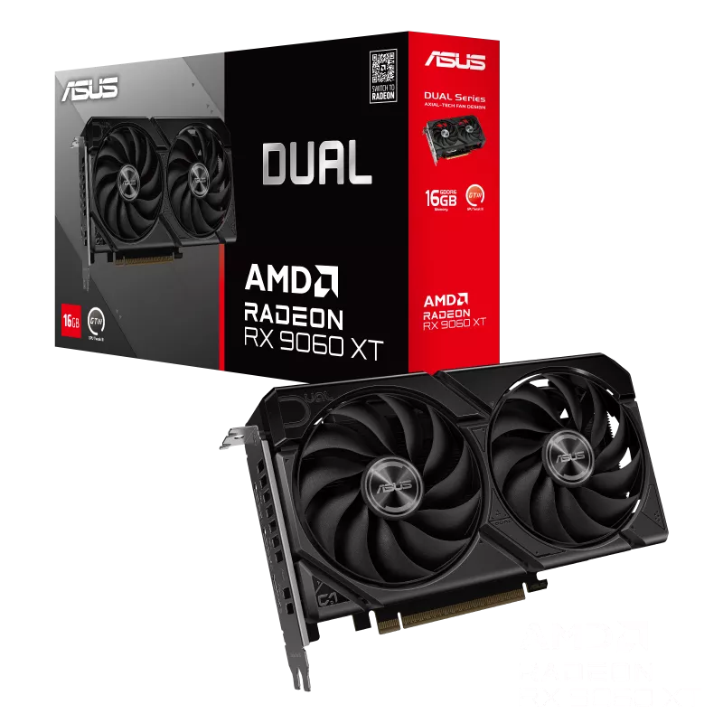 ASUS Dual Radeon™ RX 9060 XT 16GB GDDR6 Graphics Card