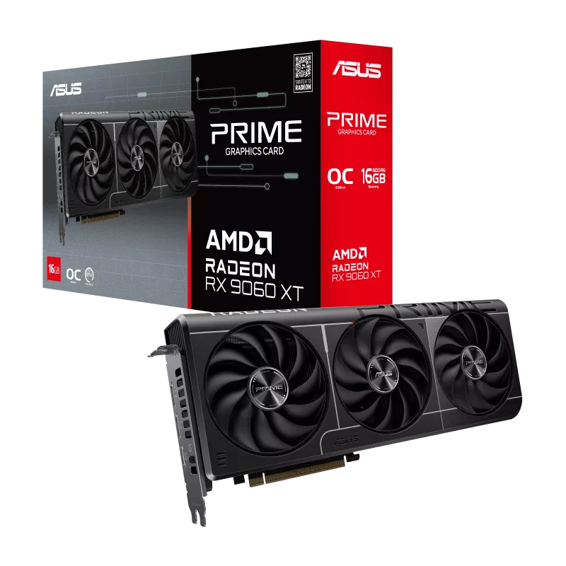 ASUS Prime Radeon™ RX 9060 XT 16GB GDDR6 OC Edition Graphics Card