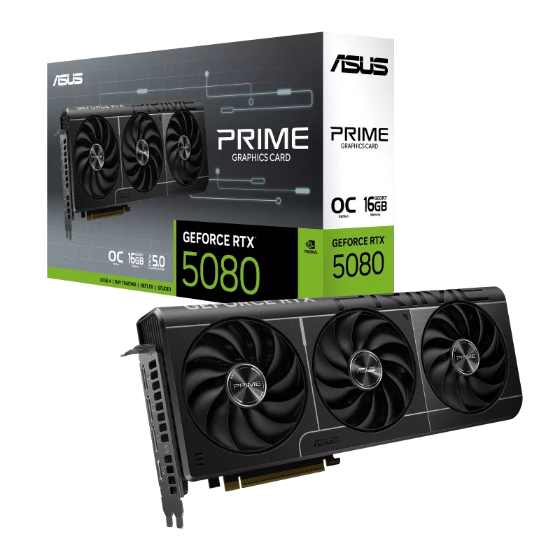 ASUS PRIME GeForce RTX™ 5080 16GB GDDR7 OC Edition Graphics Card