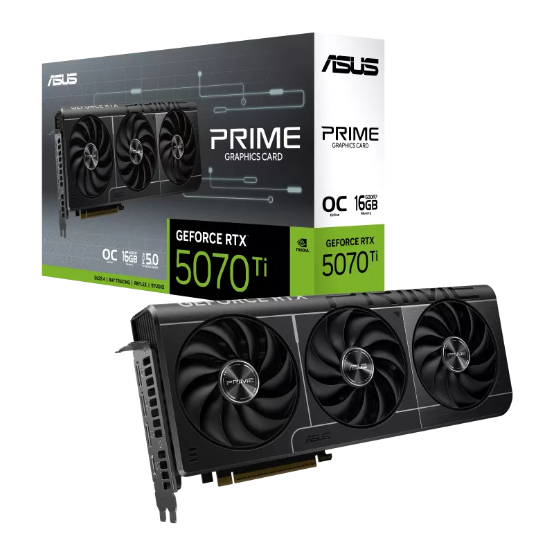 ASUS PRIME GeForce RTX™ 5070 Ti 16GB GDDR7 OC Edition Graphics Card