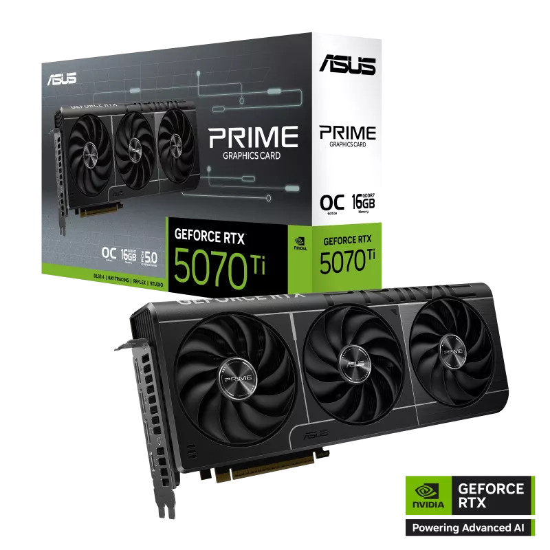 ASUS PRIME GeForce RTX™ 5070 Ti 16GB GDDR7 OC Edition Graphics Card